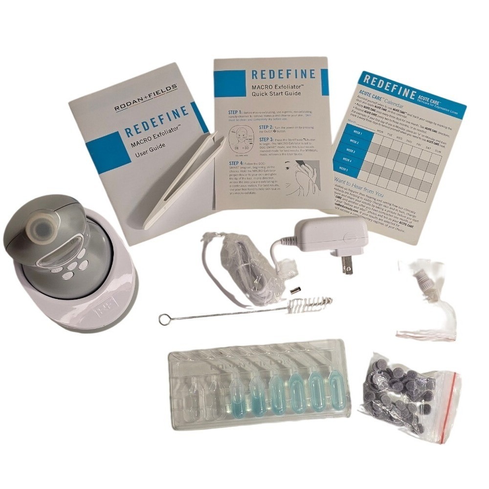 Rodan + Fields Redefine MACRO‎ Exfoliator Silver Microdermabrasion Tool Set